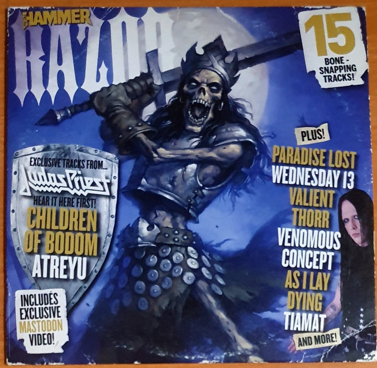 RAZOR / JUDAS PRIEST, CHILDREN OF BODOM, TIAMAT, AS I LAY DYING - CD METAL HAMMER PROMO 2.EL
