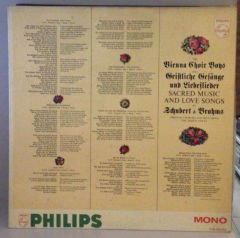 SACRED MUSIC LP SCHUBERT & BRAHMS LP CHOIR