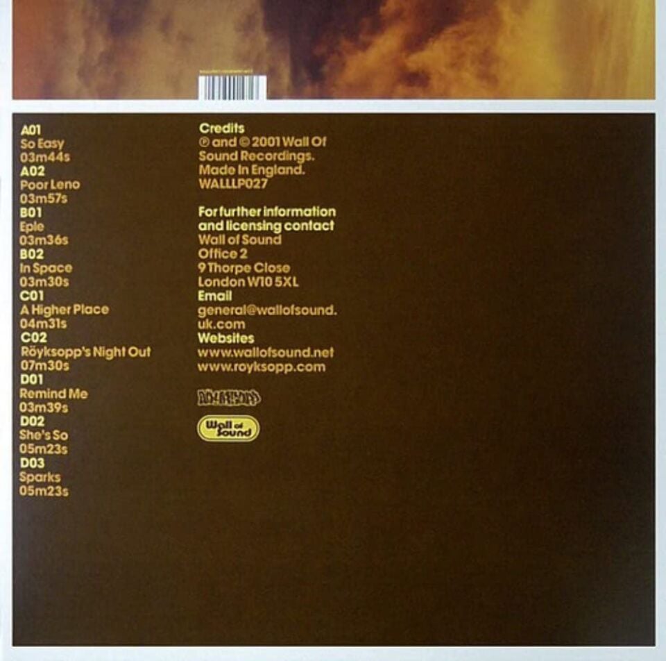 RÖYKSOPP - MELODY A.M. (2001) - LP 180GR 2025 EDITION SIFIR PLAK