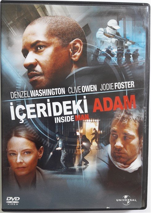 İÇERİDEKİ ADAM - INSIDE MAN - DENZEL WASHINGTON - CLIVE OWEN - JODIE FOSTER - DVD 2.EL
