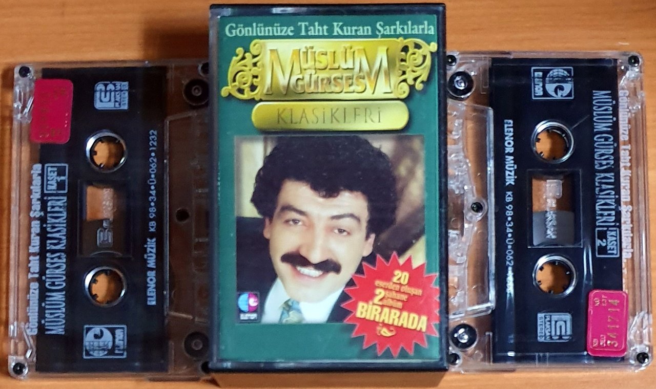 MÜSLÜM GÜRSES - KLASİKLERİ (1998) - 2KASET ELENOR 2.EL