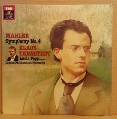 MAHLER - SYMPHONY NO 4 K.TENNSTEDT LUCIA POPP LONDON PHIL.ORCH. (1983) - LP DÖNEM BASKI SIFIR PLAK