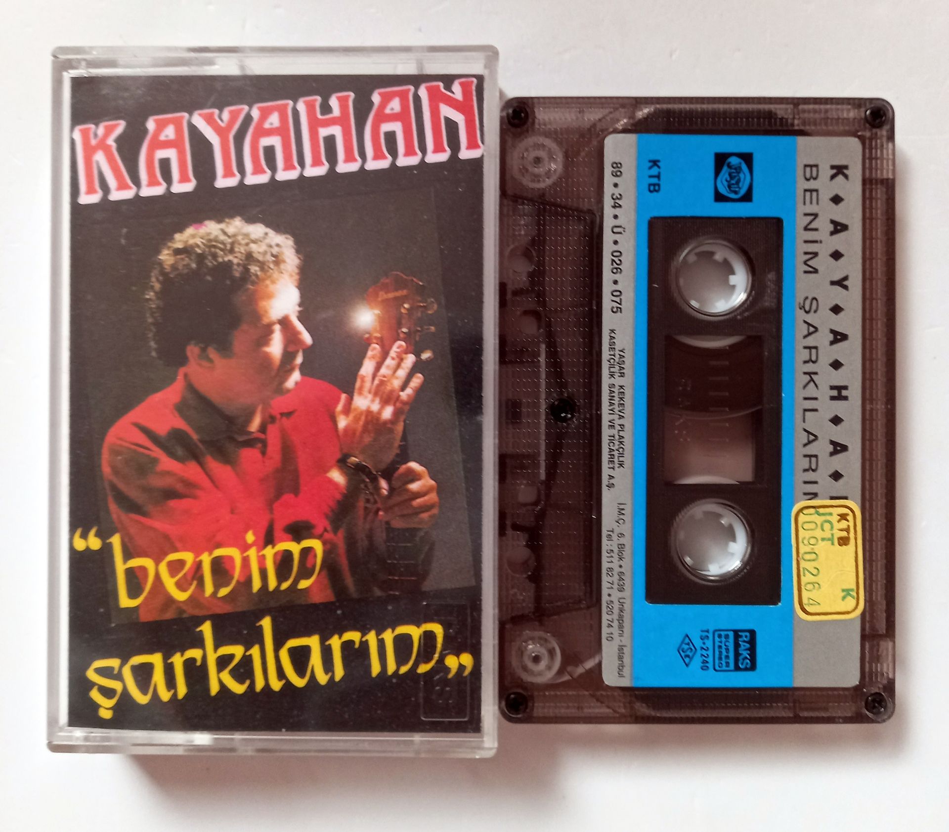 KAYAHAN - BENİM ŞARKILARIM (1988) - KASET 2.EL
