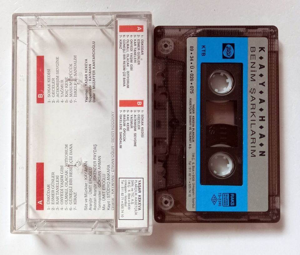 KAYAHAN - BENİM ŞARKILARIM (1988) - KASET 2.EL
