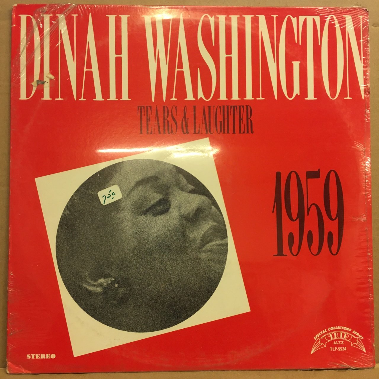 DINAH WASHINGTON - TEARS AND LAUGHTER (1962) REISSUE ESKİ BASKI SIFIR PLAK