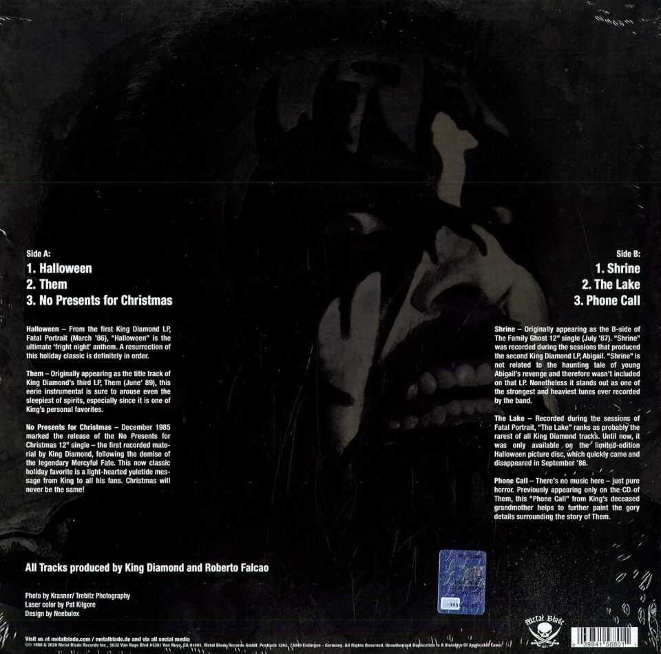 KING DIAMOND - THE DARK SIDES (1988) - LP COMPILATION MINI ALBUM 2020 EDITION SIFIR PLAK