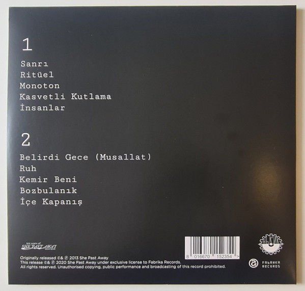 SHE PAST AWAY - BELİRDİ GECE (2012) - LP 2022 10TH ANNIVERSARY EDITION SIFIR PLAK