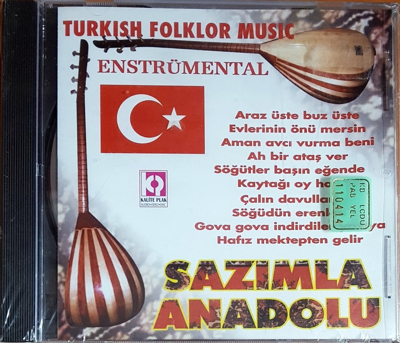 SAZIMLA ANADOLU / TURKISH FOLKLOR MUSIC / ENSTRÜMENTAL CD SIFIR