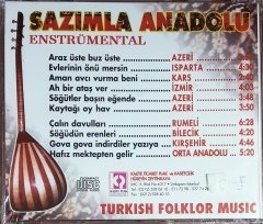 SAZIMLA ANADOLU / TURKISH FOLKLOR MUSIC / ENSTRÜMENTAL CD SIFIR