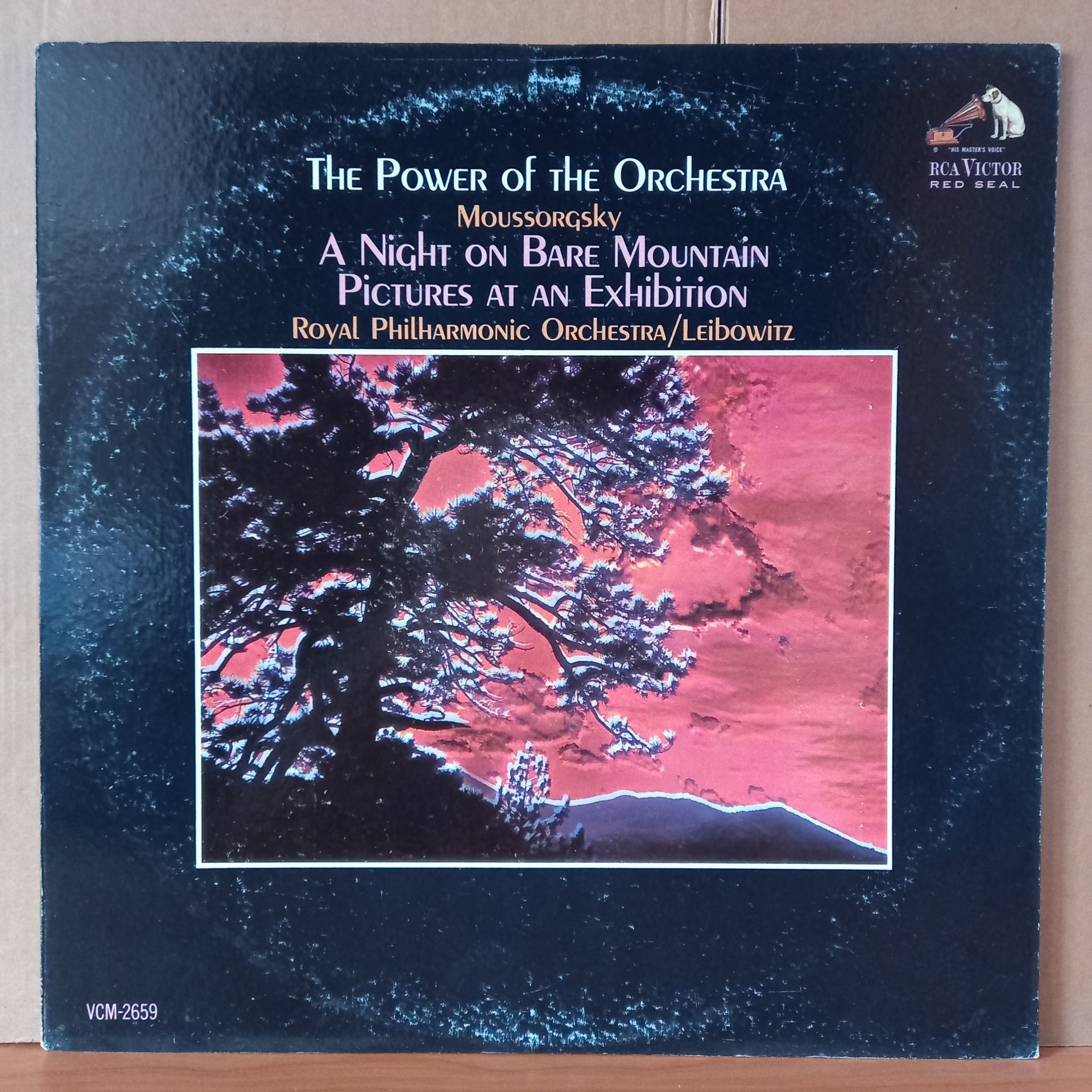 THE POWER OF THE ORCHESTRA / MOUSSORGSKY: A NIGHT ON THE BARE MOUNTAIN · PICTURES AT AN EXHIBITION / ROYAL PHILHARMONIC ORCHESTRA / LEIBOWITZ (1963) - LP 2.EL PLAK