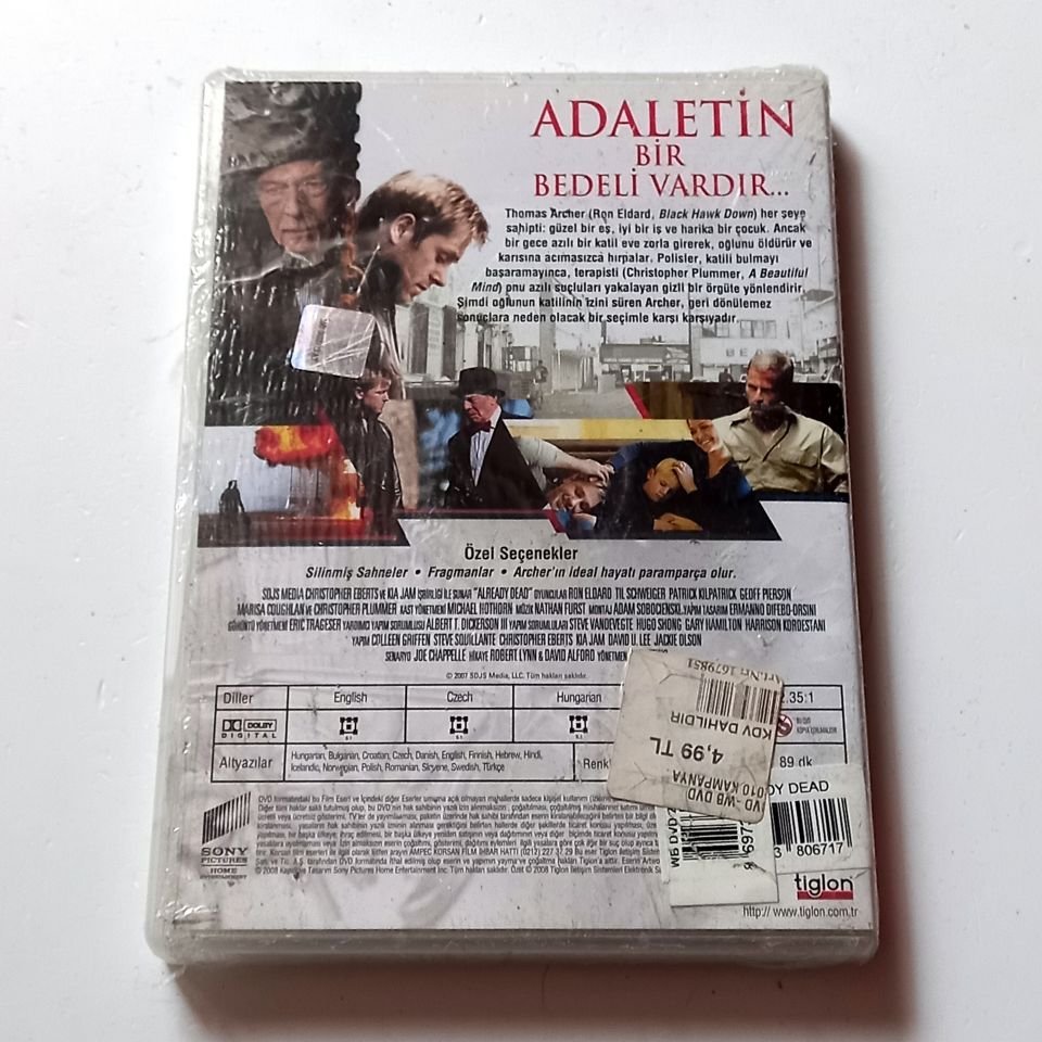 ALREADY DEAD - ŞÜPHELİ ÖLÜMLER - RON ELDARD, TIL SCHWEIGER, CHRISTOPHER PLUMMER - DVD AMBALAJINDA SIFIR