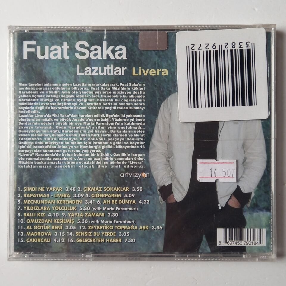 FUAT SAKA – LAZUTLAR LIVERA - CD SIFIR
