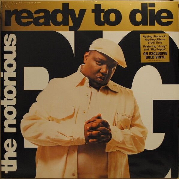 THE NOTORIOUS B.I.G - READY TO DIE (1994) - 2xLP 2023 GOLD COLOURED EDITION SIFIR PLAK
