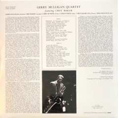 GERRY MULLIGAN QUARTET FEATURING CHET BAKER (1955) - PLAK SIFIR