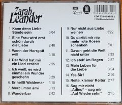 ZARAH LEANDER - KANN DENN LIEBE SUNDE SEIN (1987) - CD ODEON 2.EL