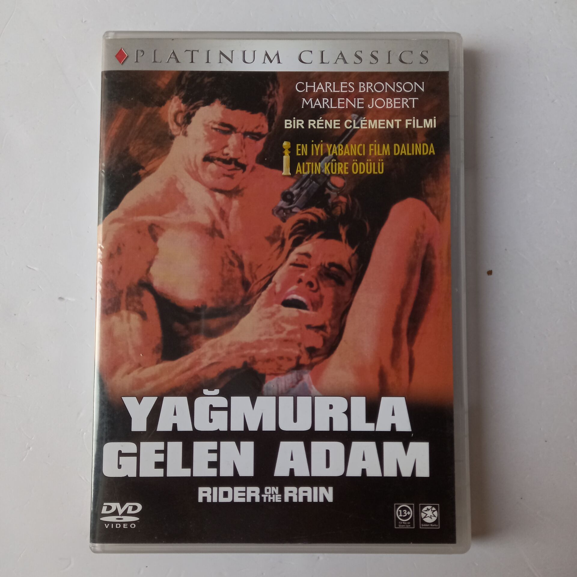 YAĞMURLA GELEN ADAM - RIDER ON THE RAIN - RENE CLEMENT - CHARLES BRONSON - MARLENE JOBERT- DVD 2.EL
