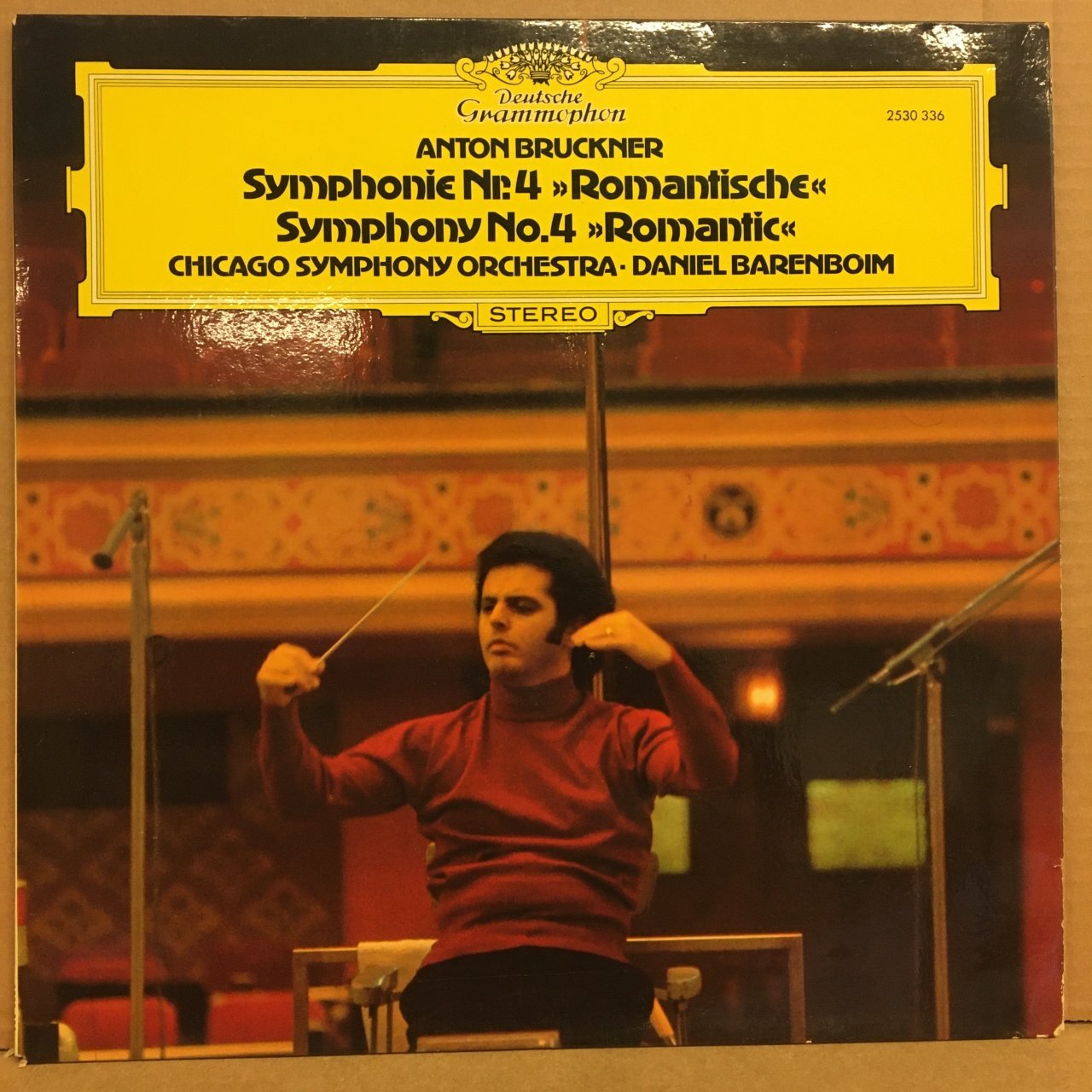 BRUCKNER SYMPHONIE 4 DANIEL BARENBOIM DG 2.EL PLAK