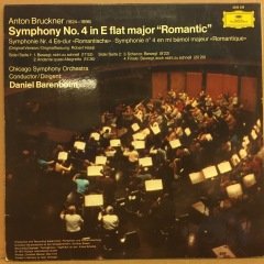 BRUCKNER SYMPHONIE 4 DANIEL BARENBOIM DG 2.EL PLAK