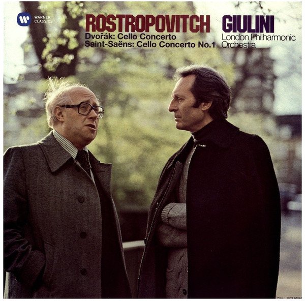 DVORAK / SAINT-SAENS - CELLO CONCERTOS / ROSTROPOVICH / GIULINI (1978) - 2LP 2017 EDITION SIFIR PLAK