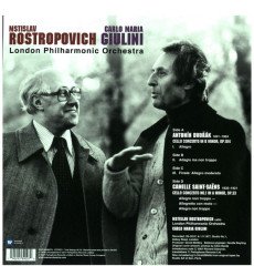 DVORAK / SAINT-SAENS - CELLO CONCERTOS / ROSTROPOVICH / GIULINI (1978) - 2LP 2017 EDITION SIFIR PLAK