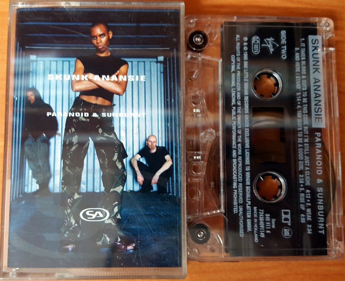 SKUNK ANANSIE - PARANOID & SUNBURNT CASSETTE MADE IN HOLLAND ''USED''