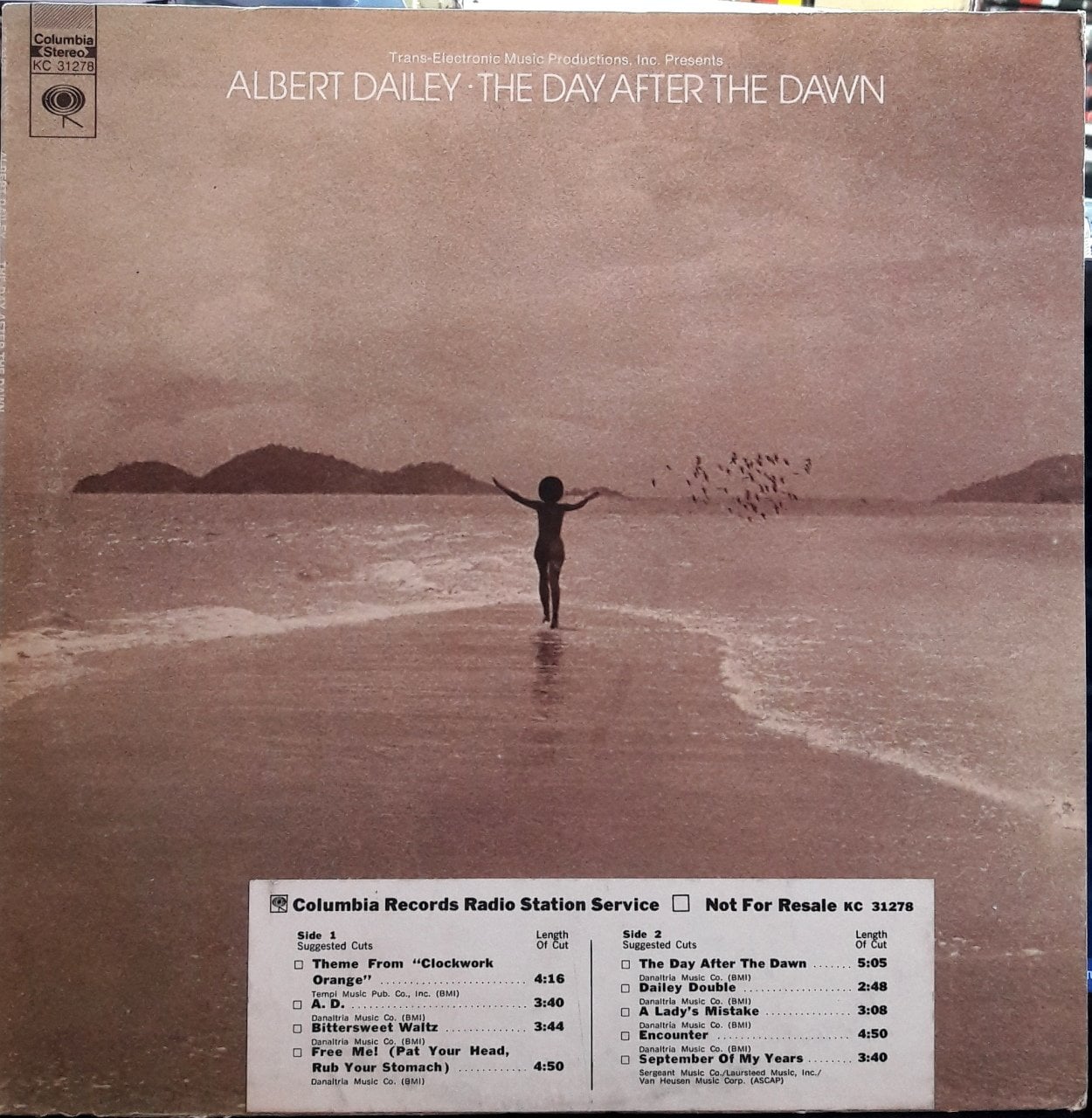 ALBERT DAILEY - THE DAY AFTER THE DAWN (1972) - PLAK 2.EL