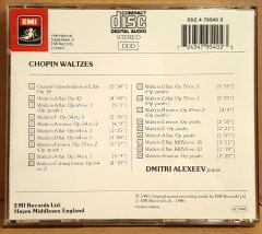 CHOPIN - COMPLETE WALTZES / DIMITRI ALEXEEV (1986) - CD 2.EL