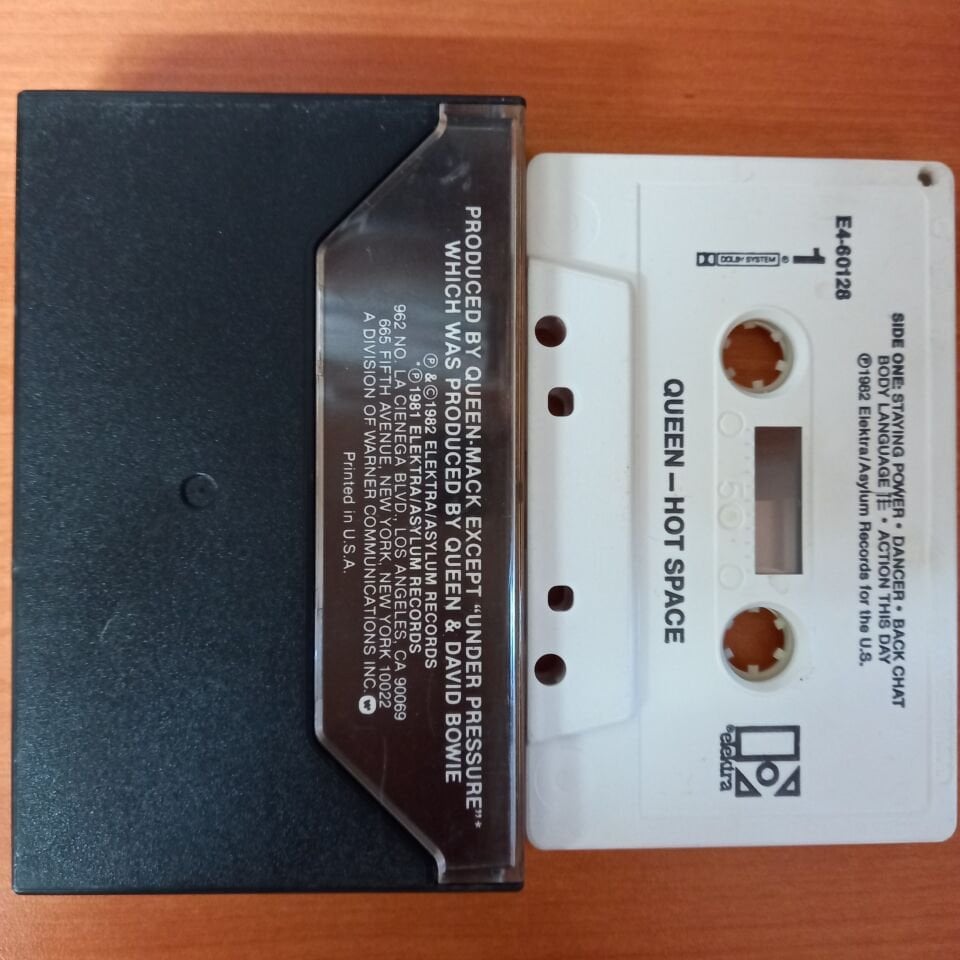 QUEEN - HOT SPACE (1982) - USA BASKI KASET 2.EL