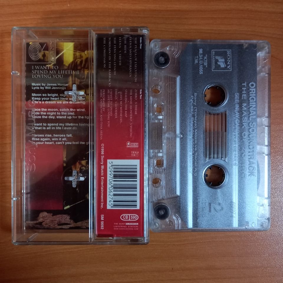 THE MASK OF ZORRO / SOUNDTRACK (1998) - KASET 2.EL