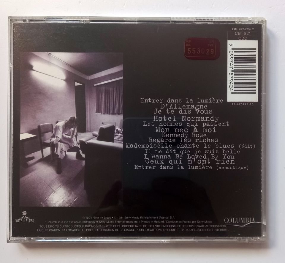PATRICIA KAAS – TOUR DE CHARME (1994) - CD 2.EL