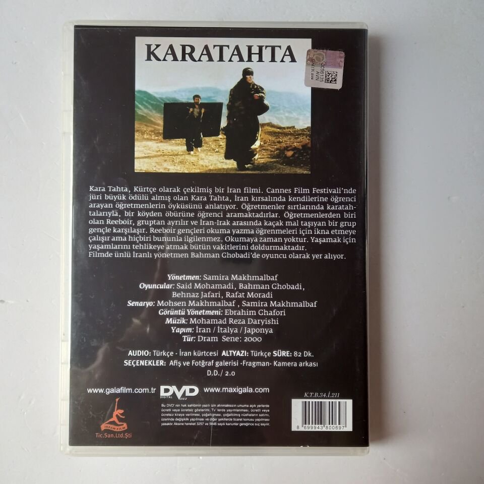 KARATAHTA - TAKHTE SİAH - THE BLACKBOARDS - SAMİRA MAKHMALBAF - DVD 2.EL