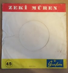 ZEKİ MÜREN - YILDIZLARIN ALTINDA / AYŞE - 7'' 45 DEVİR KAPAKLI GRAFSON 2.EL PLAK