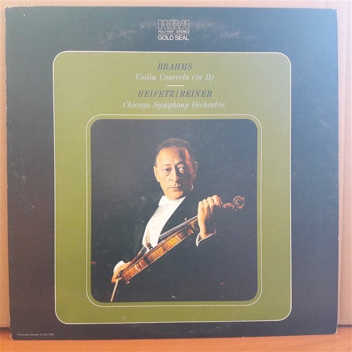 BRAHMS: VIOLIN CONCERTO, JASCHA HEIFETZ, CHICAGO SYMPHONY ORCHESTRA, FRITZ REINER (1963) - PLAK 2.EL