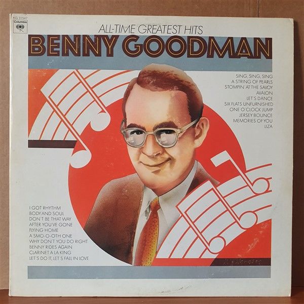 BENNY GOODMAN - ALL TIME GREATEST HITS (1972) - 2LP 2.EL PLAK