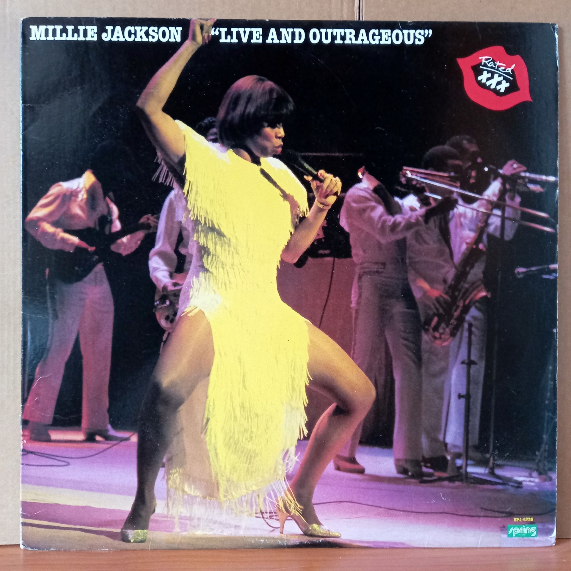 MILLIE JACKSON – ''LIVE AND OUTRAGEOUS'' [RATED XXX] (1982) - LP 2.EL PLAK