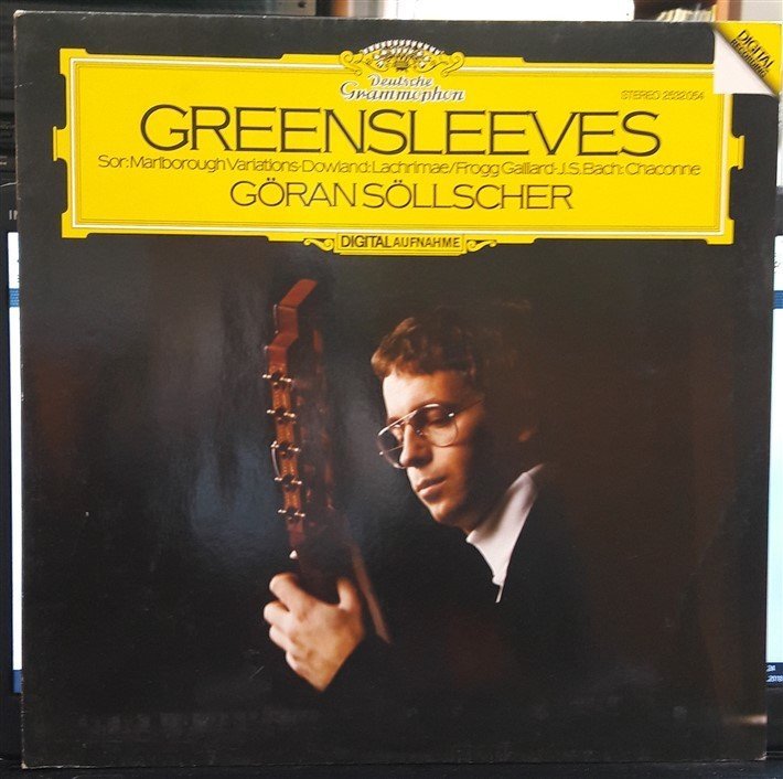 GÖRAN SÖLLSCHER (GUITAR) - GREENSLEEVES - SOR,DOWLAND,BACH - 2.EL PLAK