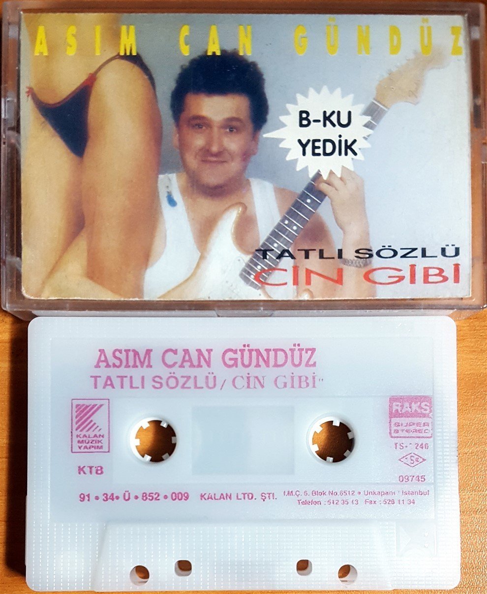 ASIM CAN GÜNDÜZ - TATLI SÖZLÜ / CİN GİBİ (1991) KALAN KASET 2.EL
