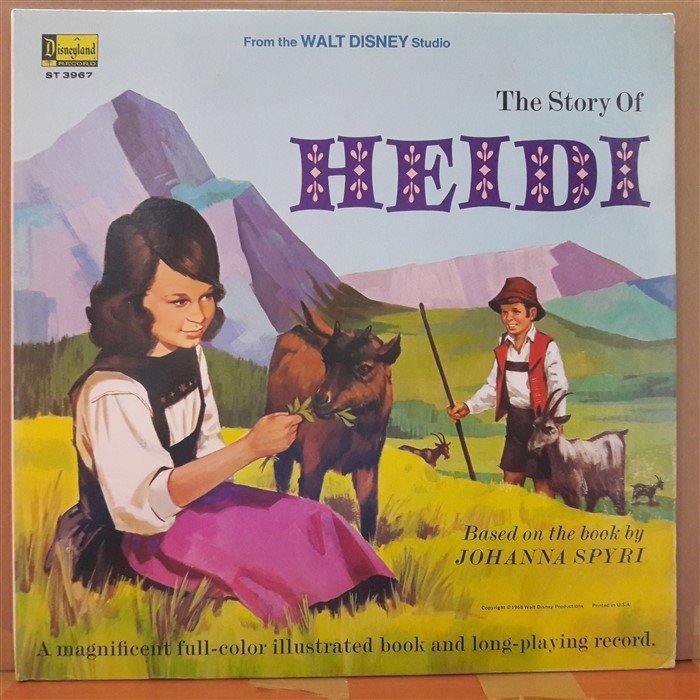 THE STORY OF HEIDI - WALT DISNEY - LP PLAK 2.EL