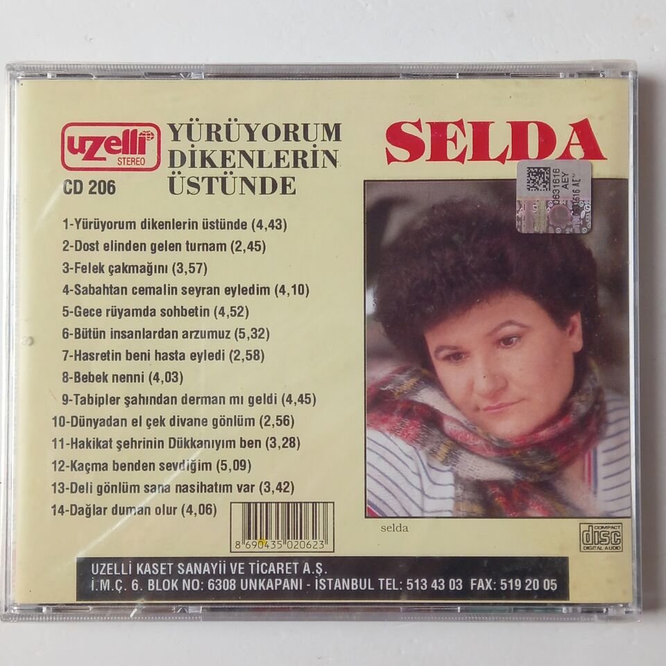 SELDA BAĞCAN – YÜRÜYORUM DIKENLERIN ÜSTÜNDE - CD SIFIR