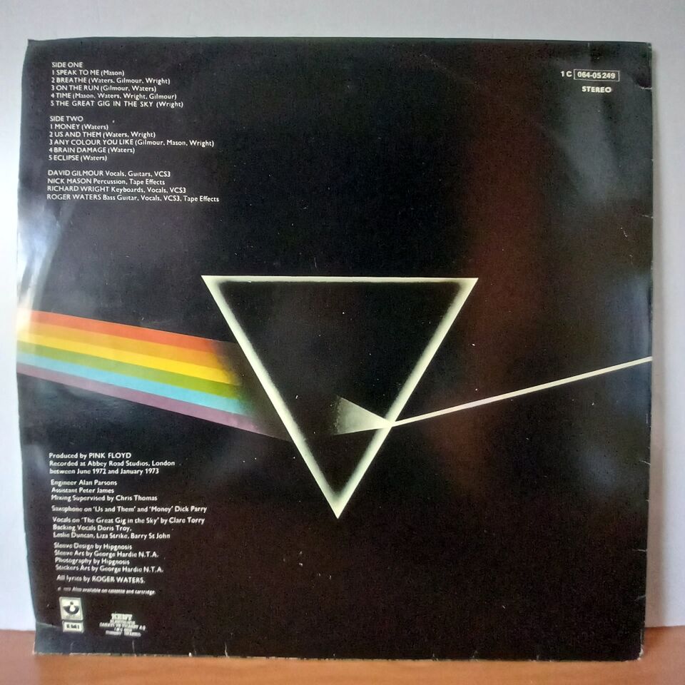 PINK FLOYD – THE DARK SIDE OF THE MOON (1977) - YERLİ BASKI LP 2.EL PLAK