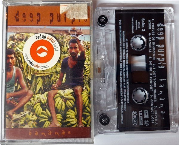 DEEP PURPLE - BANANAS CASSETTE MADE IN HOLLAND ''USED''