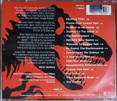 JURASSIC PARK SOUNDTRACK / JOHN WILLIAMS (1993) MCA CD 2.EL