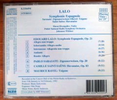 LALO Symphonie Espagnole Sarasate Ravel CD 2.EL