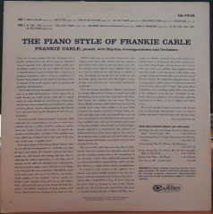 THE PIANO STYLE OF FRANKIE CARLE - PLAK 2.EL