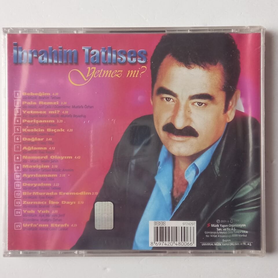 İBRAHIM TATLISES – YETMEZ MI? - CD SIFIR