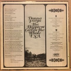DONNA FARGO - THE HAPPIEST GIRL IN THE WHOLE U.S.A. 1972 2.EL PLAK