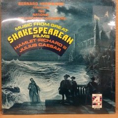 MUSIC FROM GREAT SHAKESPEAREAN FILMS (HAMLET, RICHARD III, JULIUS CAESAR) BERNARD HERRMANN 1975 SIFIR PLAK