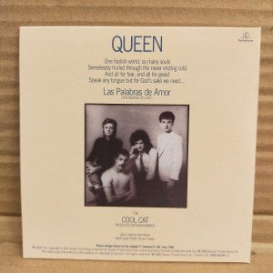 QUEEN - LAS PALABRAS DE AMOR / COOL CAT (2009) CARDSLEEVE CD SINGLE 2.EL
