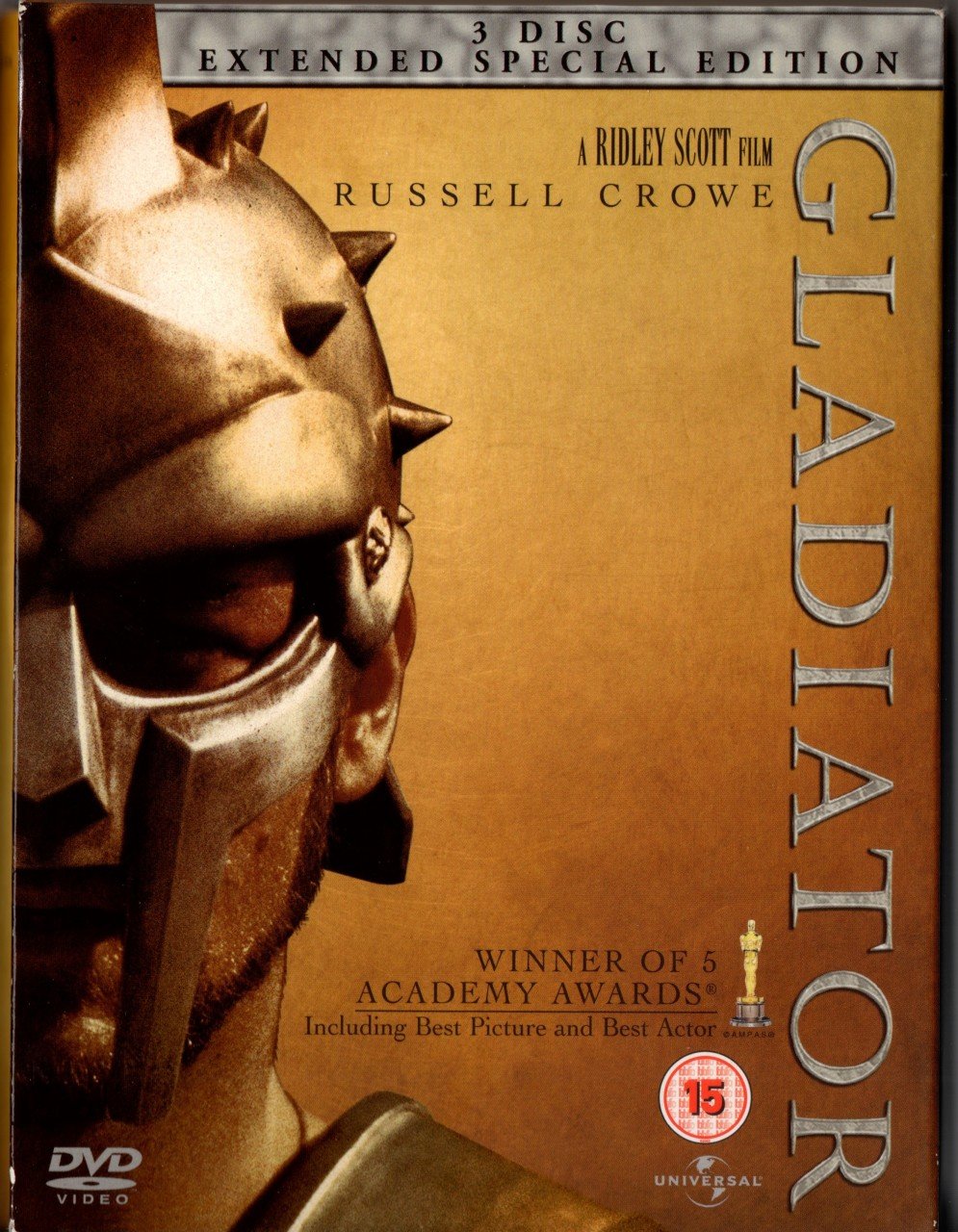 GLADIATOR - RUSSELL CROWE - JOAQUIN PHOENIX - RIDLEY SCOTT - 3DVD extended special edition 2.EL