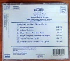 BRAHMS Symp. No.4 Alexander Rahbari - CD 2.EL